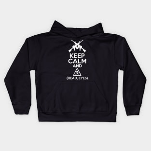 Keep calm and Head Eyes Kids Hoodie